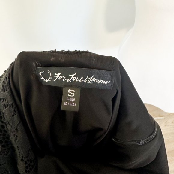 Love for Lemons Black Lace Halter Mini Dress - Picture 6 of 12